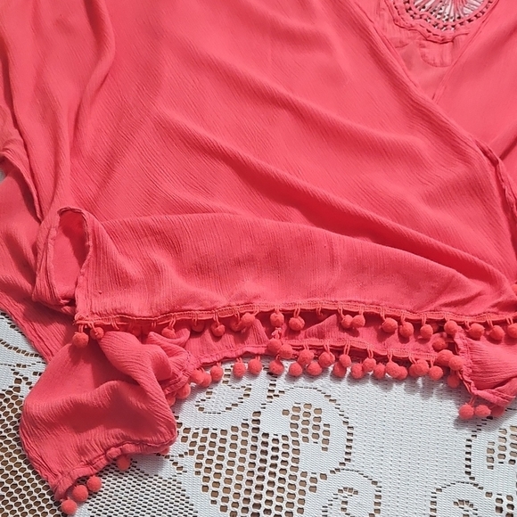 Lane Bryant Coral Kimono - Picture 6 of 11